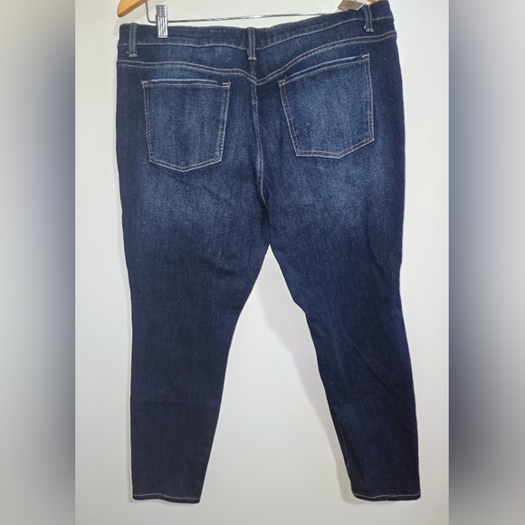 EUC - Time & Tru Dark Wash Plus Size Petite Skinny Jeans - 20P - Picture 5 of 5